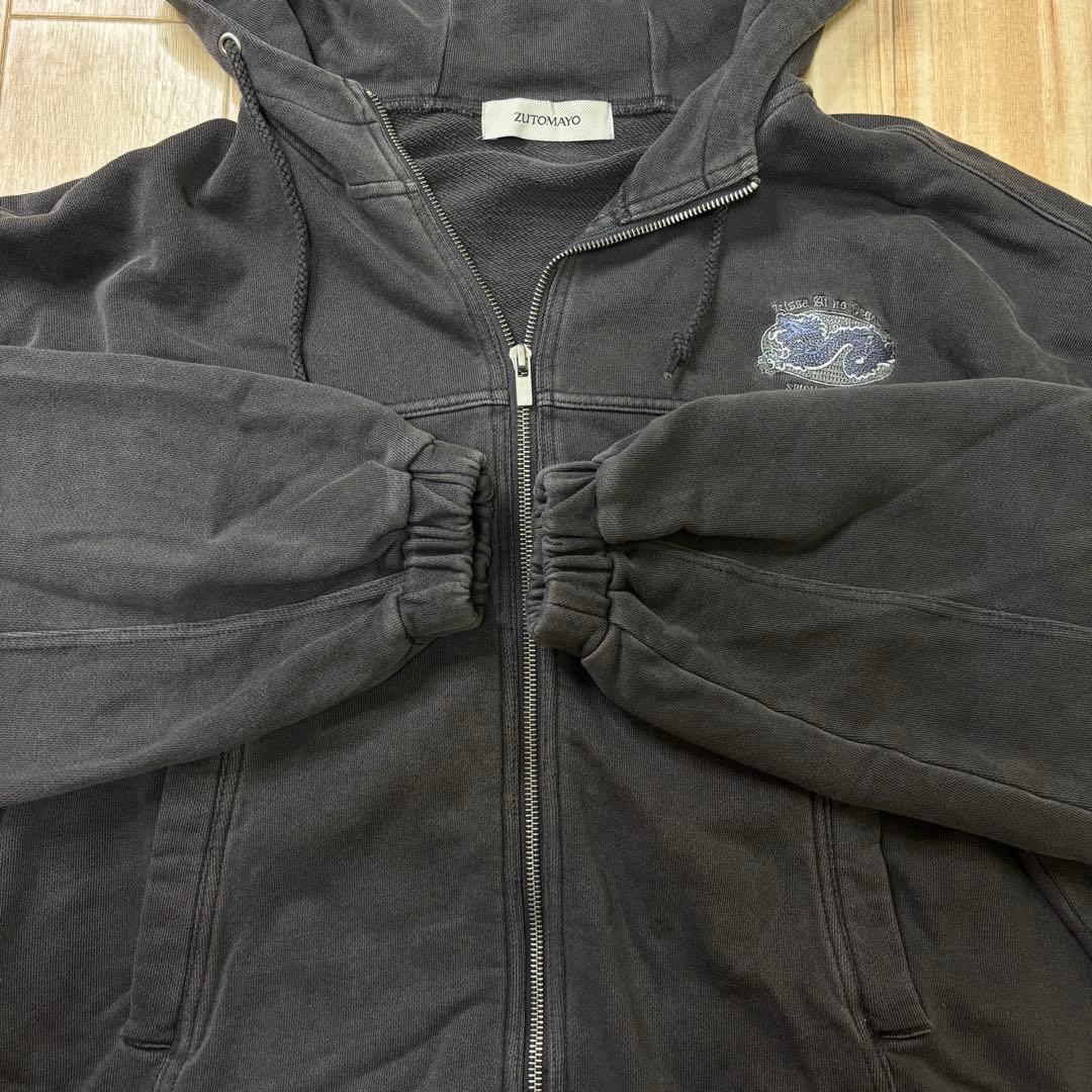 眠眠ずとまよ　ずっと真夜中でいいのに　陰陽パーカー　ダブルジップ　ジャケッ