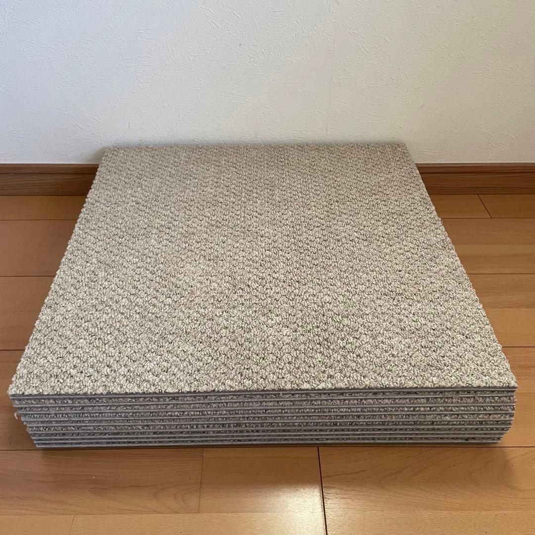 静床ライト 防音タイルカーペット30枚 防音ラグ 10枚② - ラグ