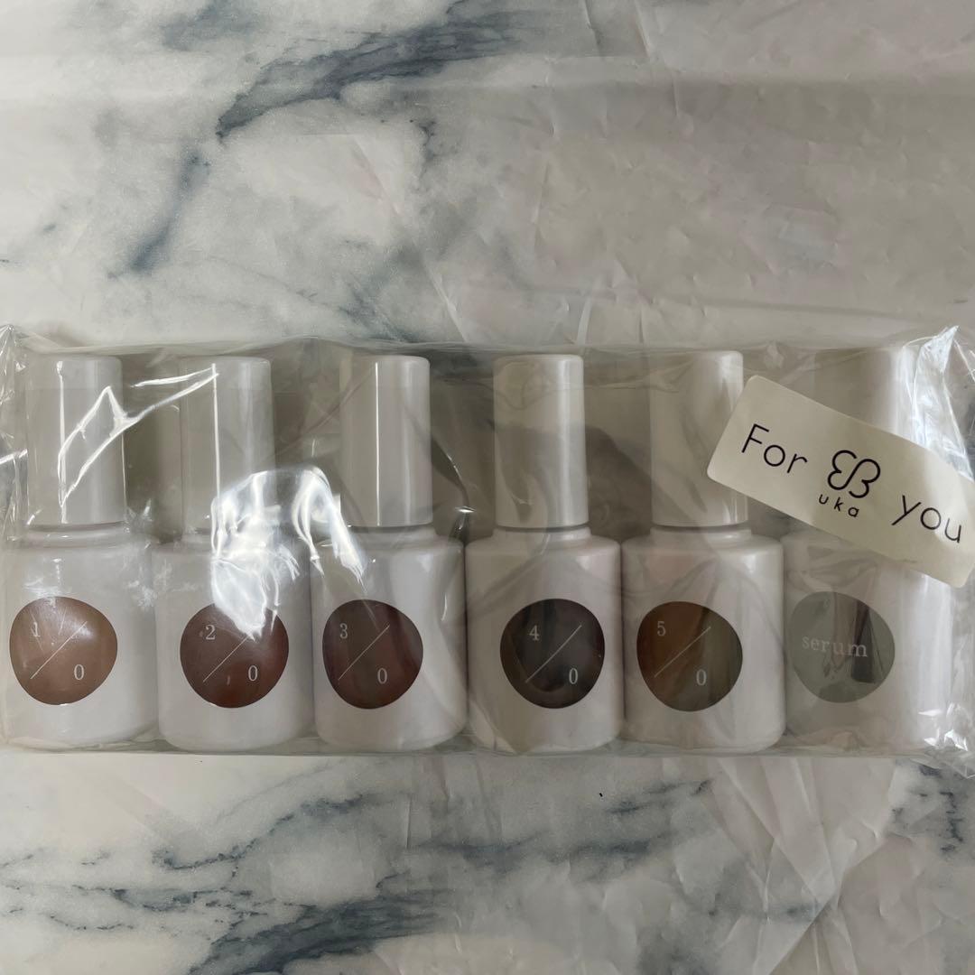 ウカ　ネイル5色セット+ベターネイルセラム セルフネイルのネイルデザイン】ウカ ベターネイルセラム｜ukaの口コミ