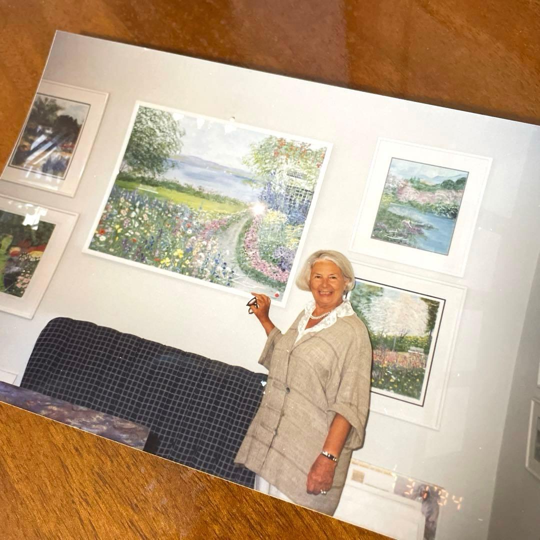 70㎝四方◎イーダ ヴァレッキオ◎額装 絵画◎一点物原画 - メルカリ