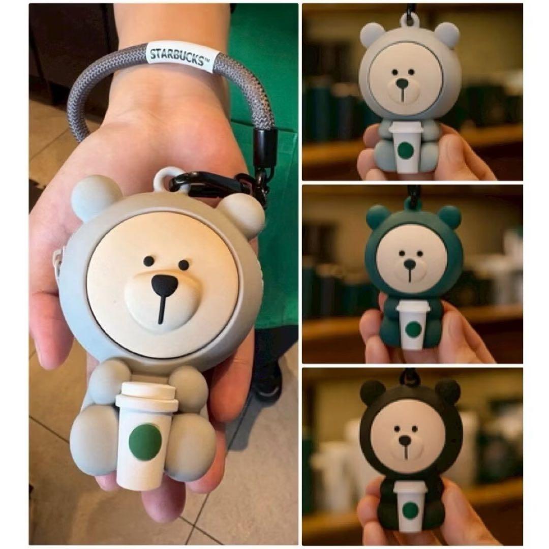 ☆台湾限定☆スターバックス ミニポーチ ベアリスタストラップ小物入れ