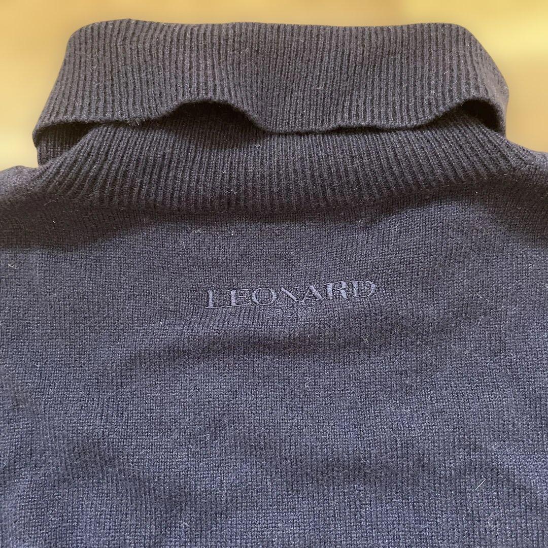 LEONARD SPORT タートルネック ニット セーター カシミヤシルクの通販