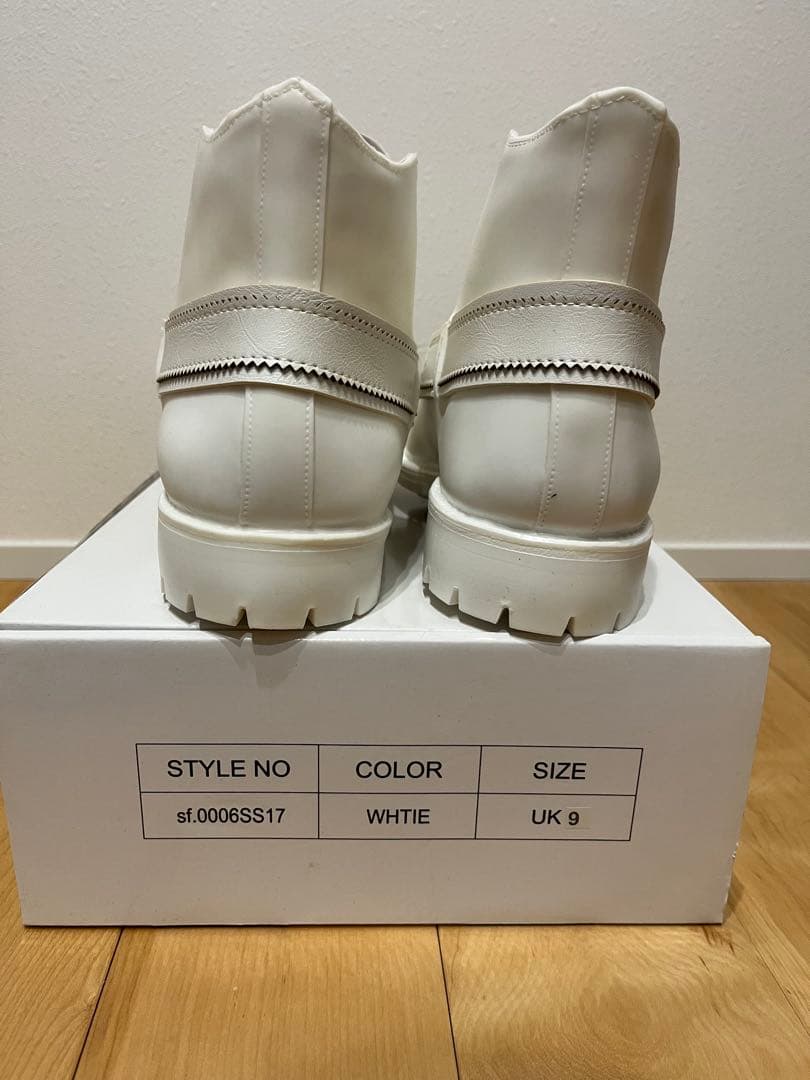 ミヤシタタカヒロソロイスト×ジョンミーア ラバーブーツ 長靴 UK9 28cm