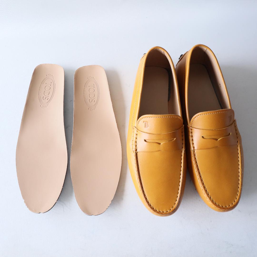未使用トッズ　ゴンミーニ　イエローキャメル　8.5 27.5cm ドライビング