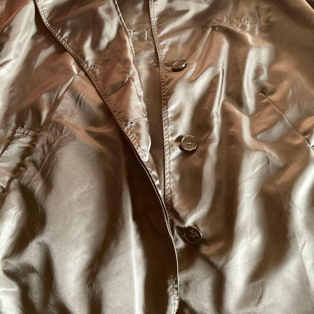 mm6マルジェラ ナイロンロゴ刺繍 コート サイズ38