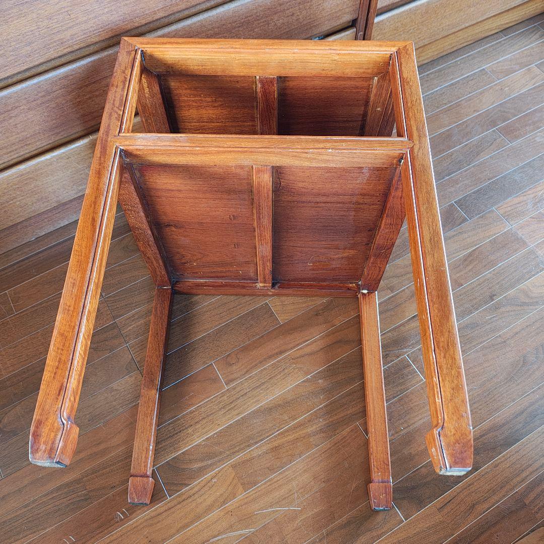 唐木家具 アンティーク 中国家具 花梨材 花台 サイドテーブル - メルカリ