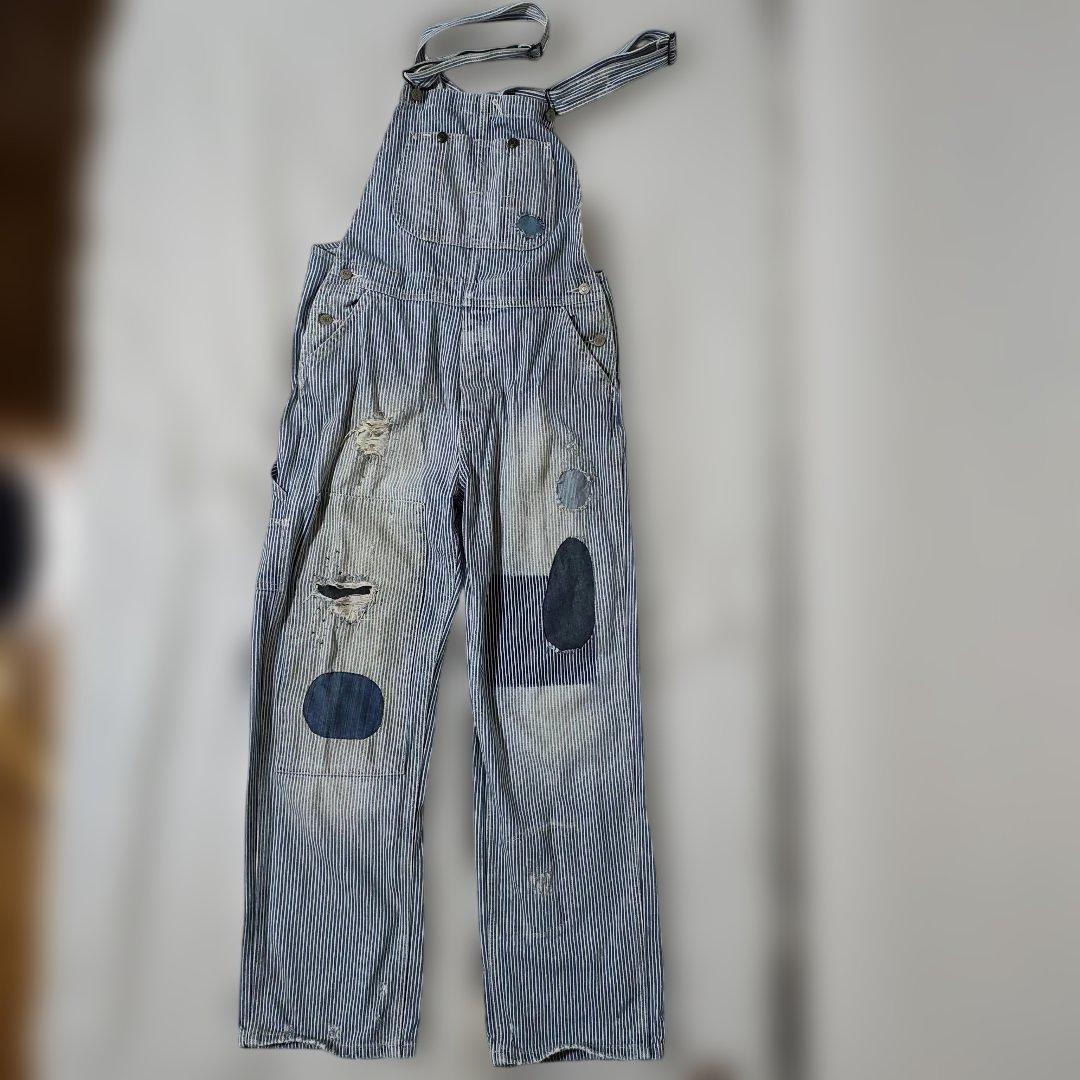 ラルフローレン denim&supply オーバーオール ヒッコリー リペア DENIM & SUPPLY ラルフローレン ヒッコリー オーバーオール M 楽天市場