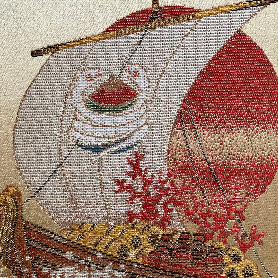 西陣綾錦織 宝船 斎藤宗 原画 美品 - メルカリ