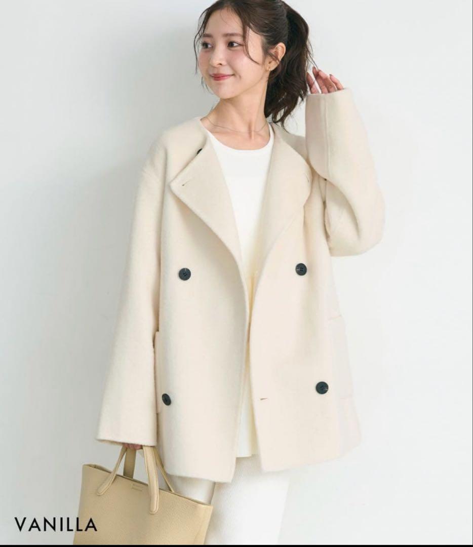 【新品未使用】ノーカラー2WAYリバーミドルコート　BASEMENTonline 楽天市場】ノーカラー2WAYリバーミドルコート｜アウター ノーカラー