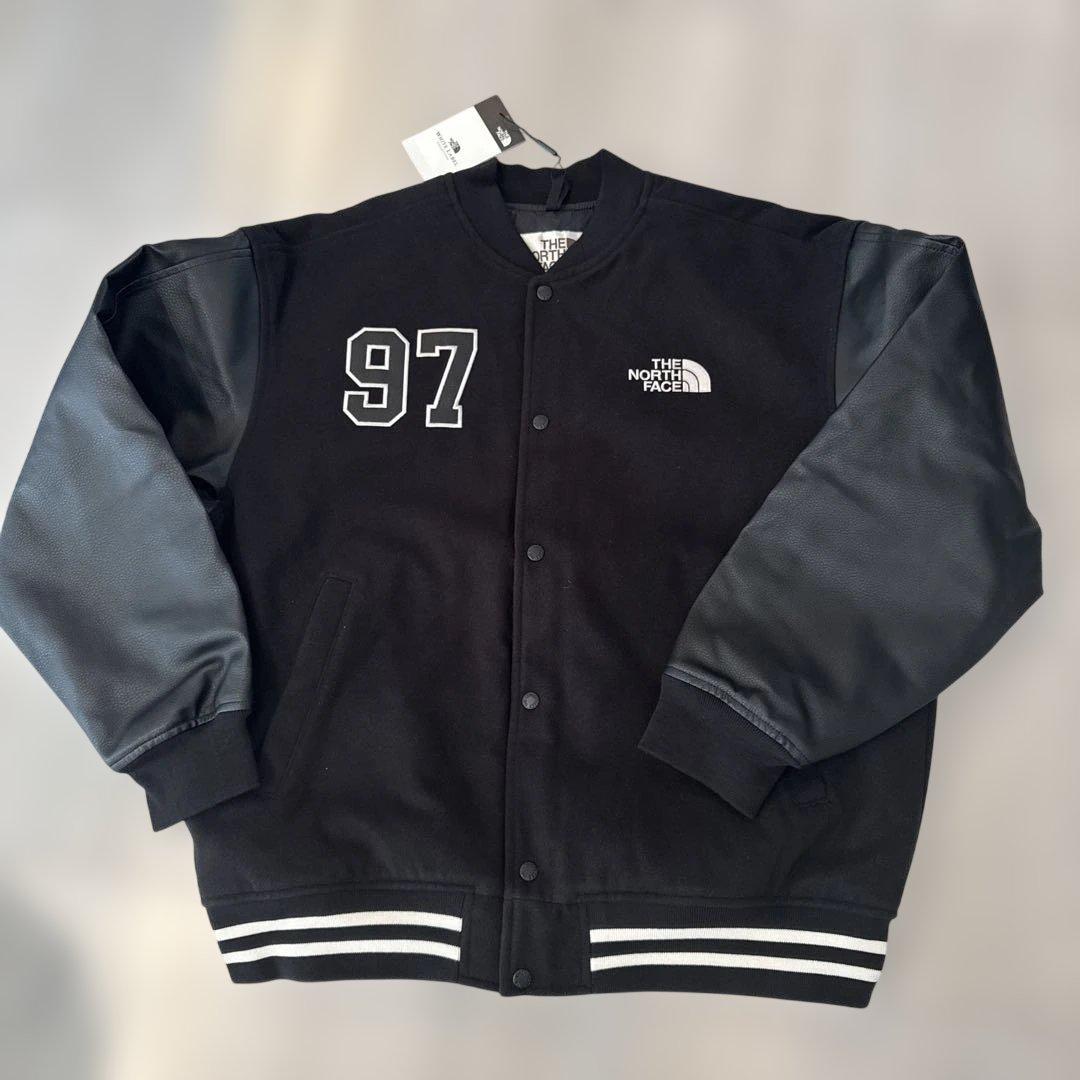 〈新人未使用〉ノースフェイス　 スタジャン アウター　韓国限定　XL XXL ブラック 黒 スタジャン ジャケット ブルゾン ノースフェイス 韓国