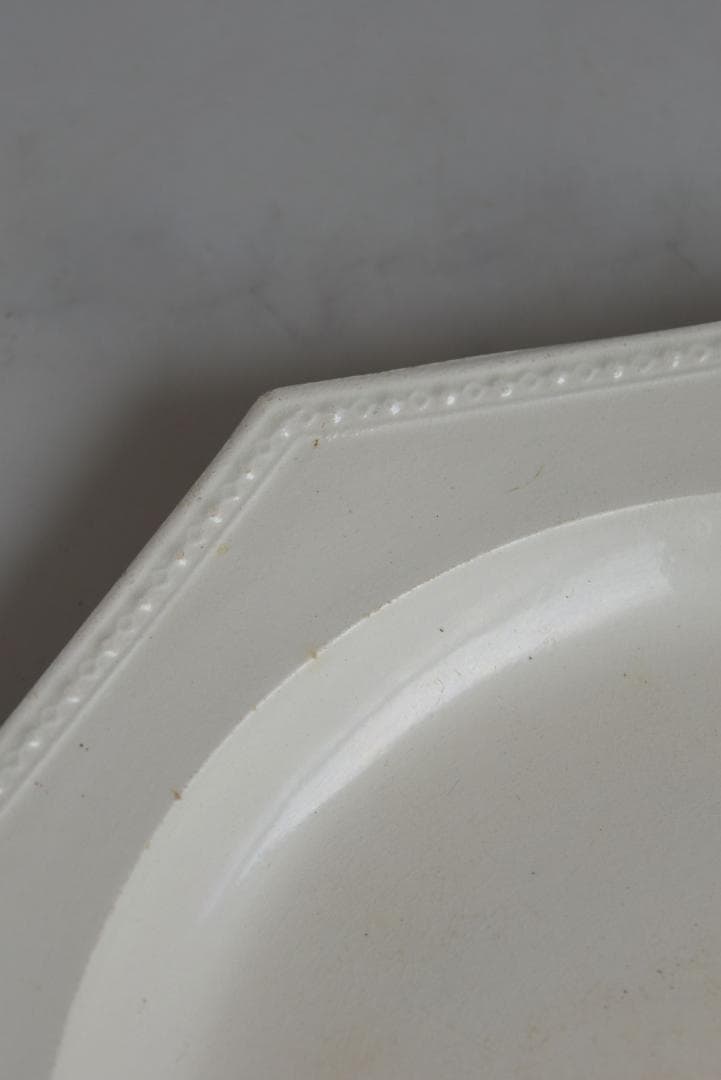 美品1804年 初期ショワジー ファイアンスフィーヌ オクトゴナル