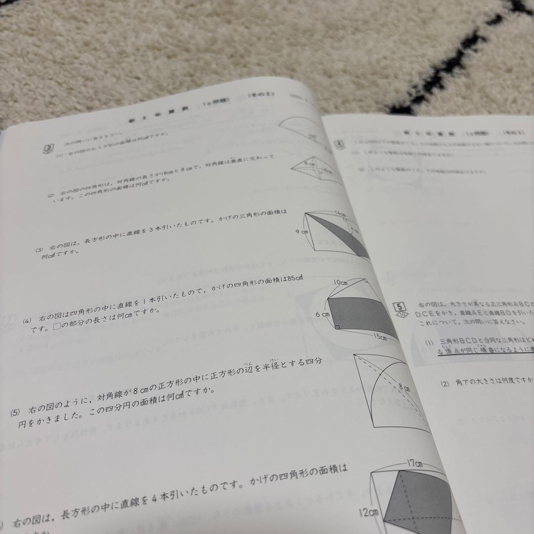 四谷大塚予習シリーズ 算数 5年上 週テスト問題集 - メルカリ