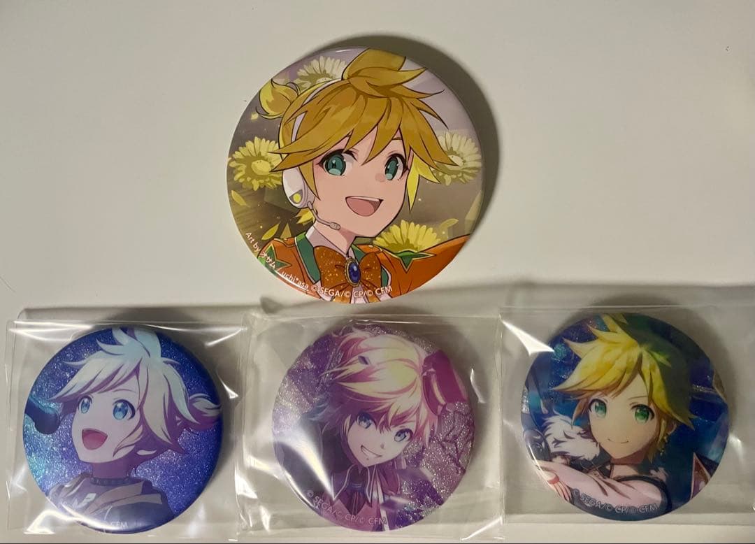 プロセカ プロジェクトセカイ 鏡音レン グリッター缶バッジまとめ売り