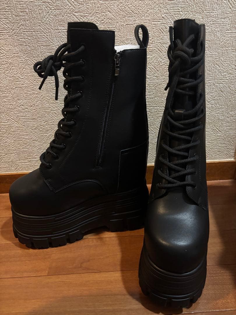 厚底ブーツ 淘宝網 タオバオ シークレットブーツ - メルカリ