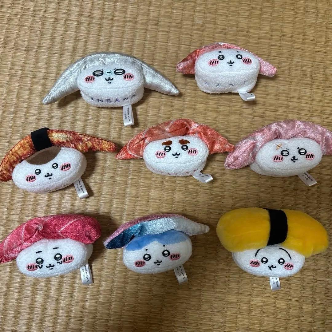 ちいかわくじ お寿司になっちゃった ぬいぐるみ 全8種コンプリート