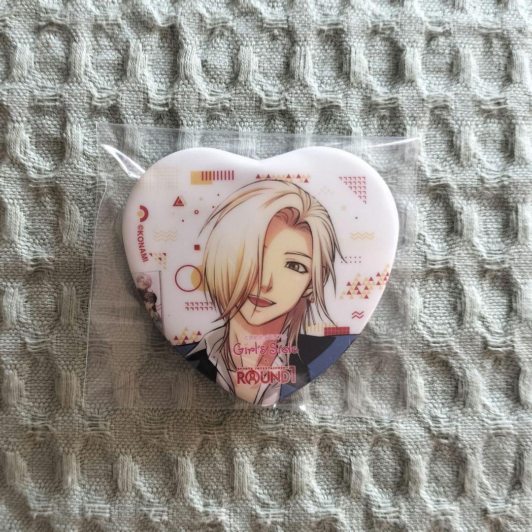 ときメモGS ラウンドワン ハート型缶バッジ 桜井琉夏 - メルカリ