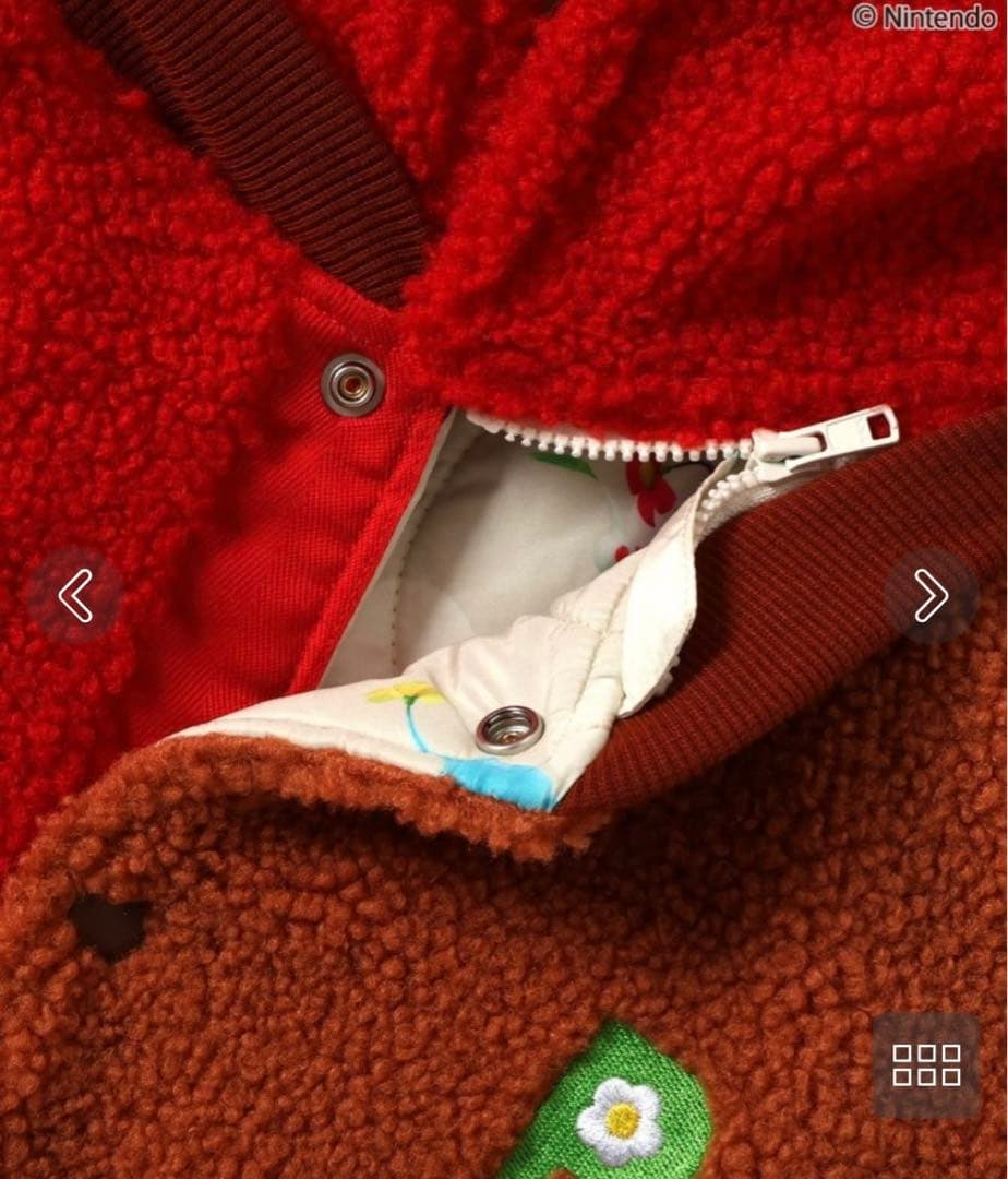 ピクミン】BREEZEリバーシブル ボアブルゾン レッド 赤 110 - メルカリ