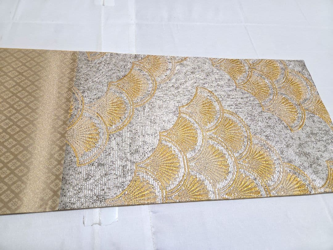 C 京の名工 染匠 越後屋通博 菊青海波 金銀糸 六通