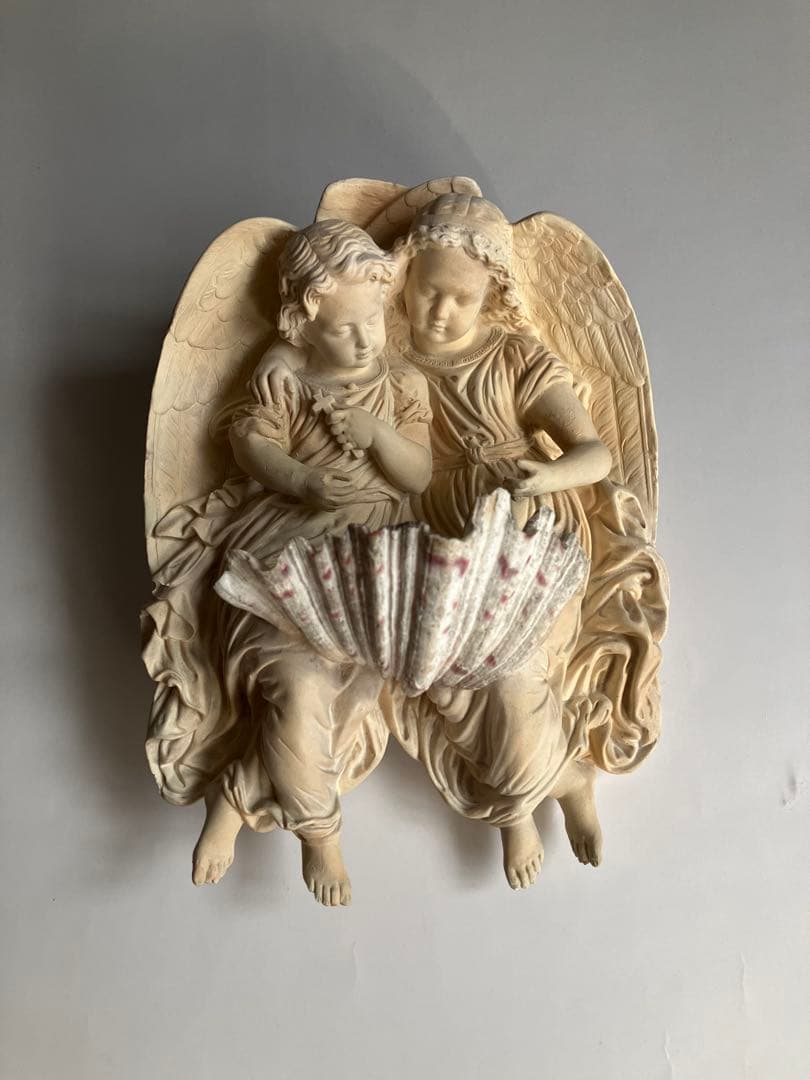 幼い天使たちの聖水盤　フランスアンティーク 幼い天使たちの聖水盤 フランスアンティーク - メルカリ