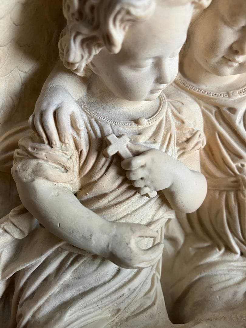 幼い天使たちの聖水盤 フランスアンティーク - メルカリ