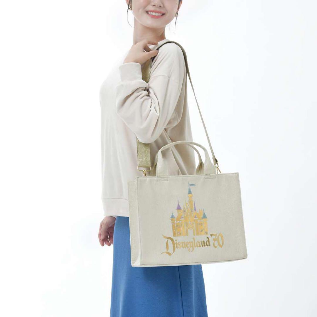 カリフォルニアディズニー70周年記念グッズ 2way トートバッグ - メルカリ
