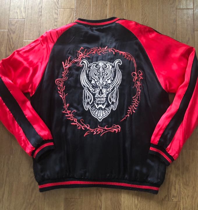 スカジャン 刺繍 リバーシブル 雅結 牙狼 - メルカリ