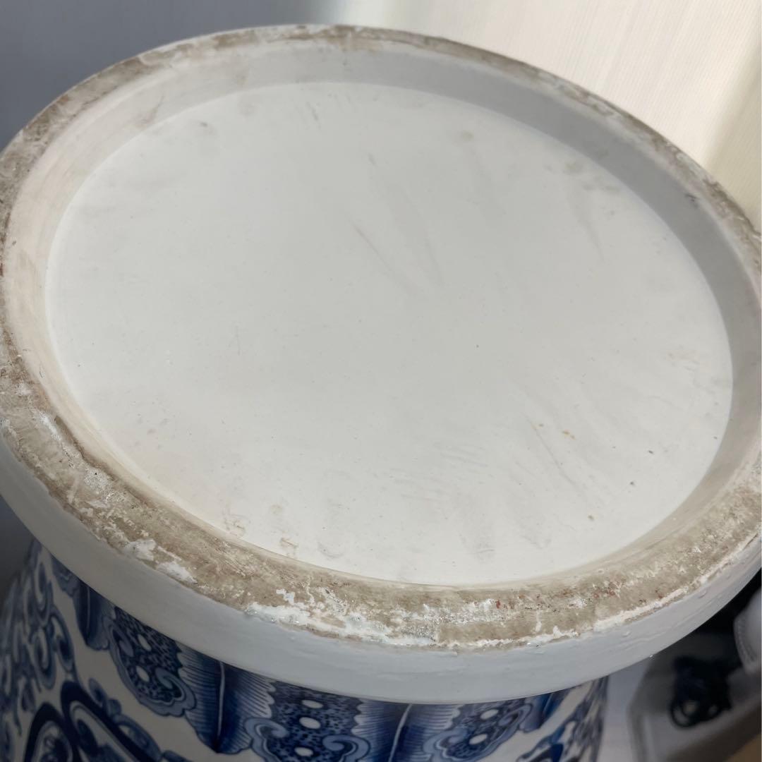 中国 大清康熙年製 青花 大壺 陶芸古美術 瓶。 - メルカリ