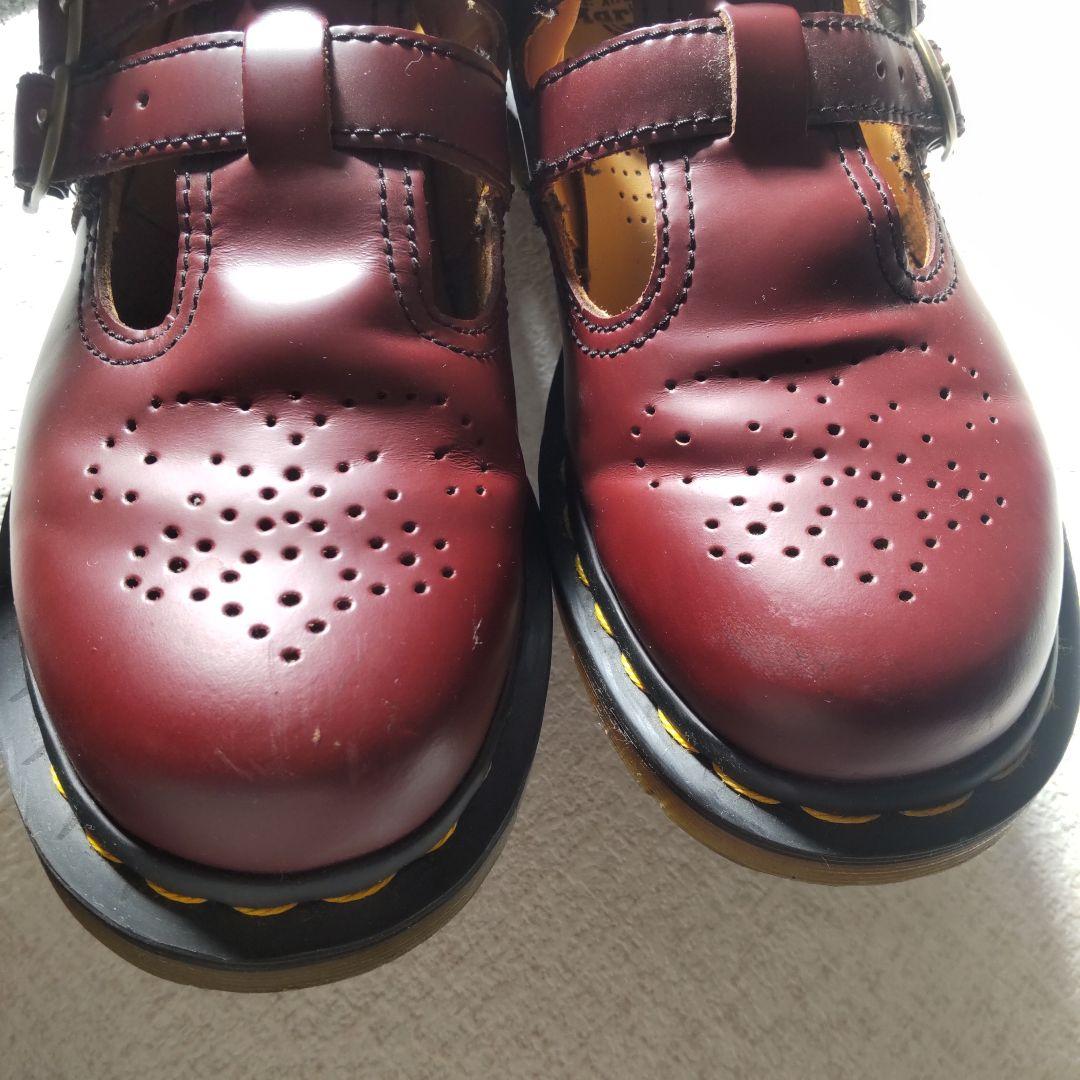 ドクターマーチン メリージェーン ダブルストラップ ローファー 革靴 uk5