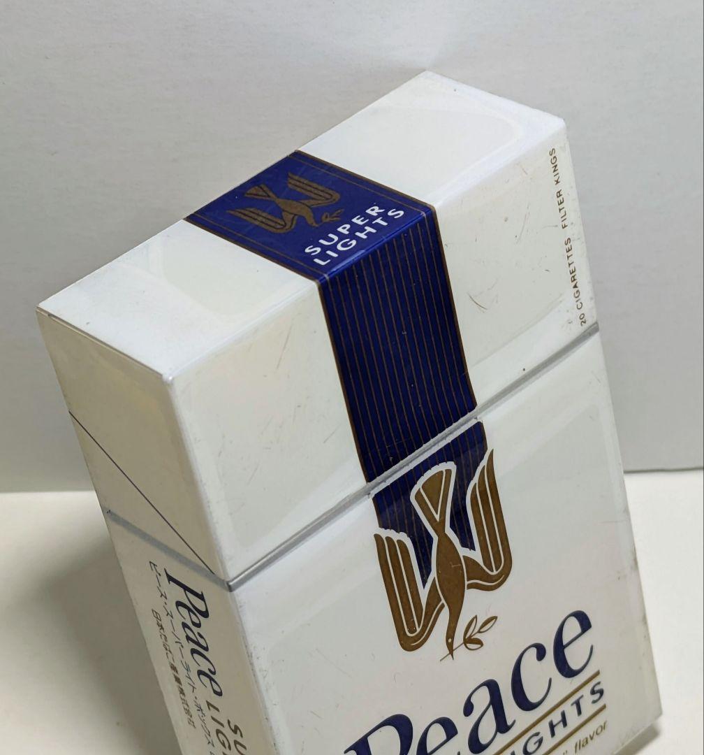 昭和レトロ】Peace SUPER LIGHTS たばこ包装模型 - メルカリ