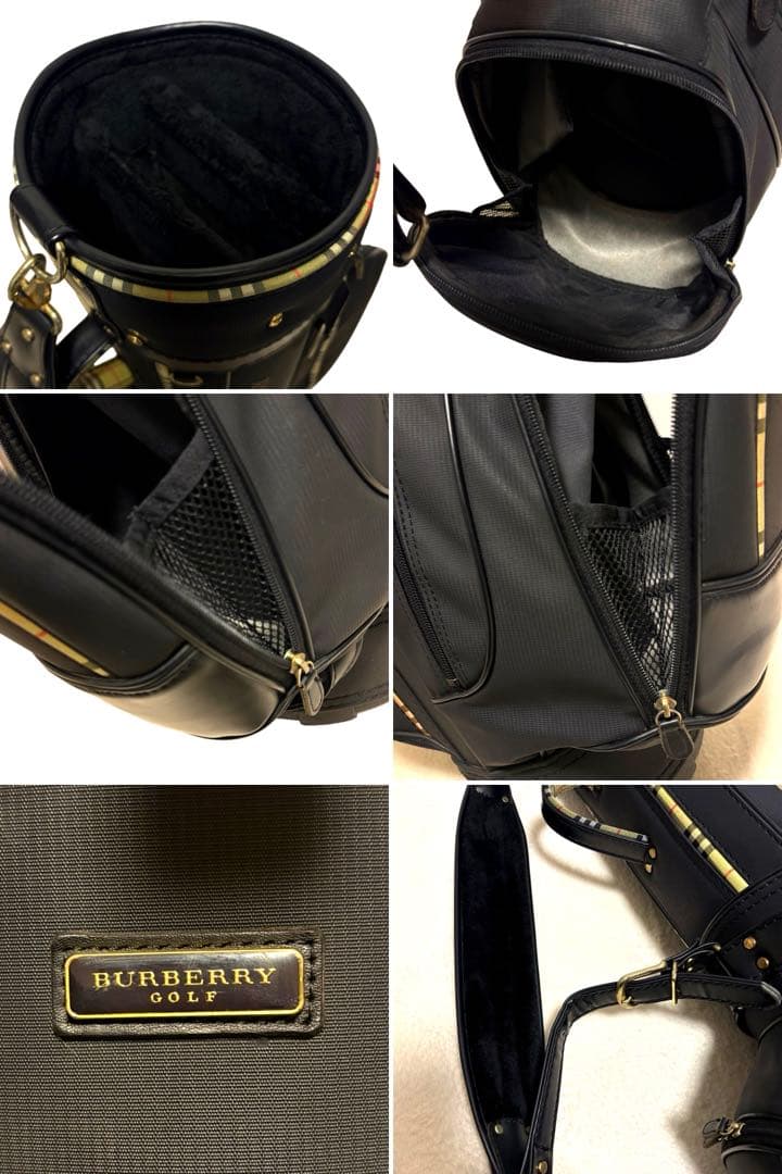 美品 BURBERRY ゴルフバッグ キャディバッグ ノバチェック ブラック