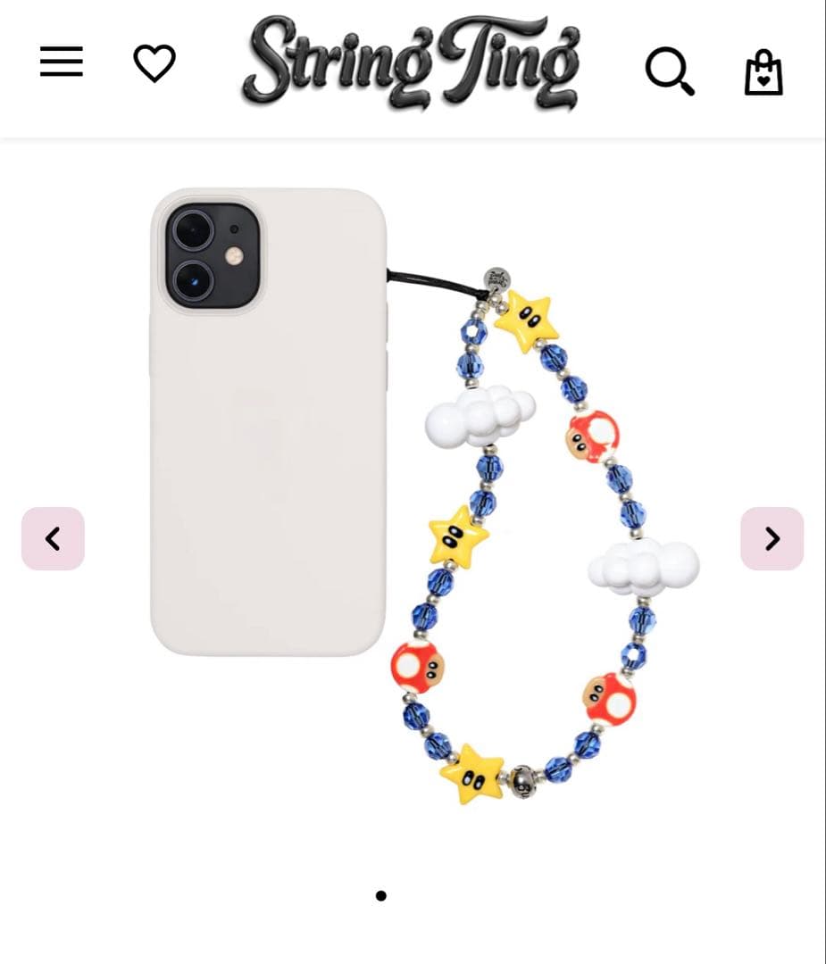 String Ting ストリングティング ストラップ マリオ 正規品 神崎恵