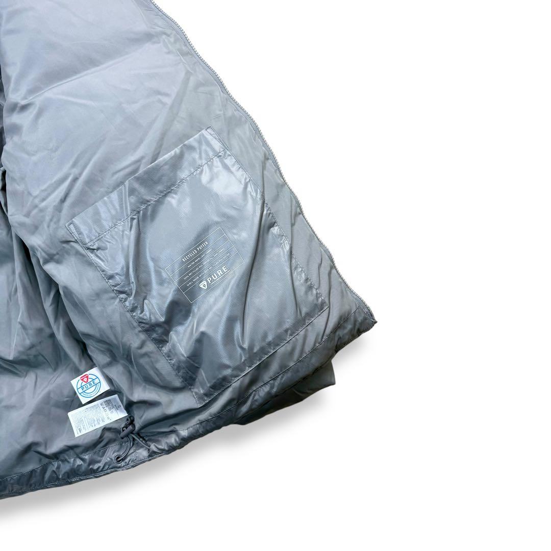 GAP ギャップ パファージャケット プリマロフト 中綿 ダウン シルバー