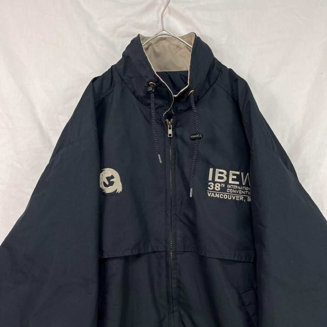 USA製 90s king louie ナイロンジャケット 黒 刺繍 - メルカリ