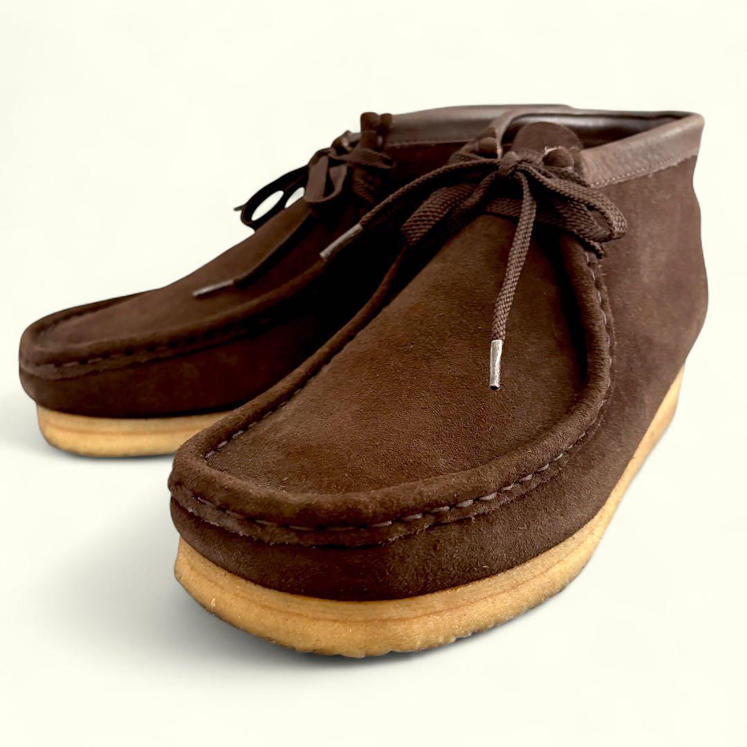 クラークス ワラビー レザーブーツ スウェードシューズ 極美品 【UK7.5G】 Wallabee Boot. / レディース ワラビーブーツ （ブラックスエード