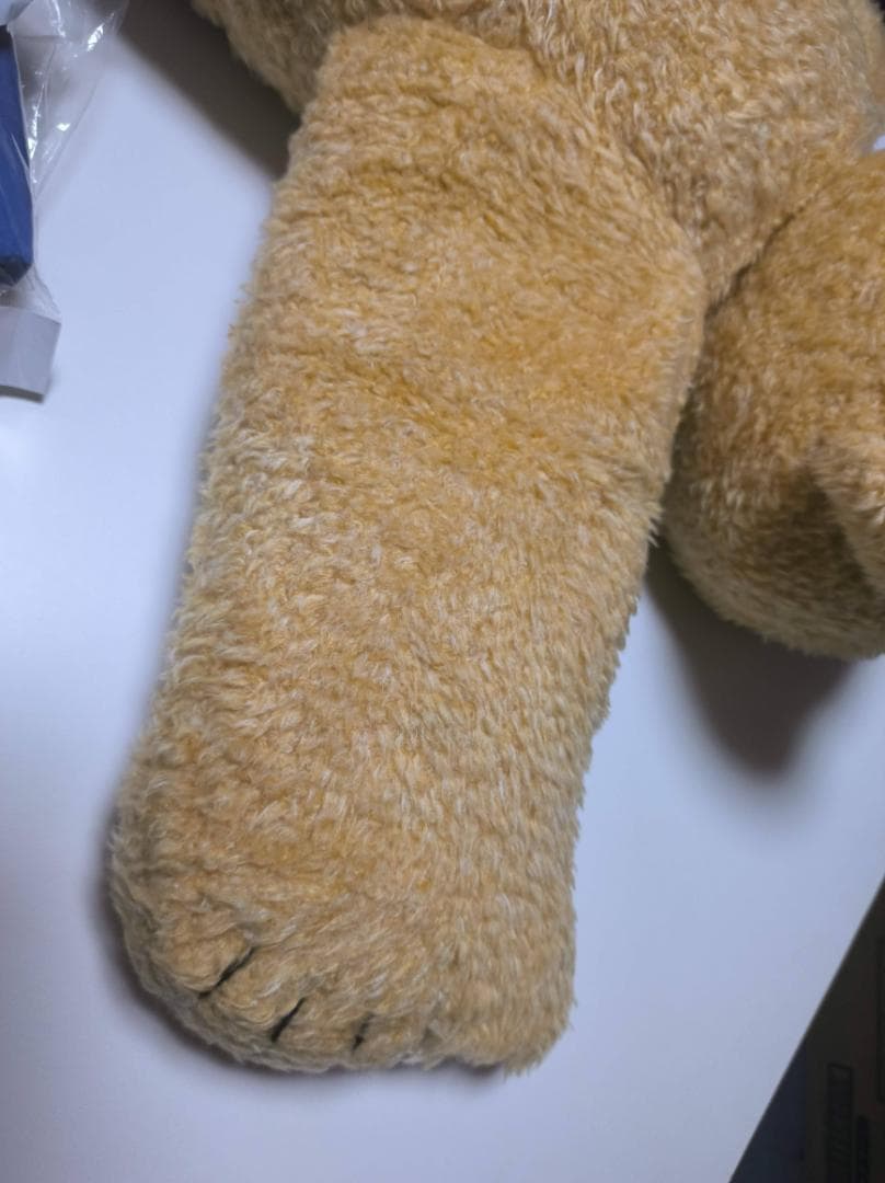 美品 うでまクマ ヘペル 小さな子の添い寝 腕枕ぬいぐるみ [80cm] 抱き