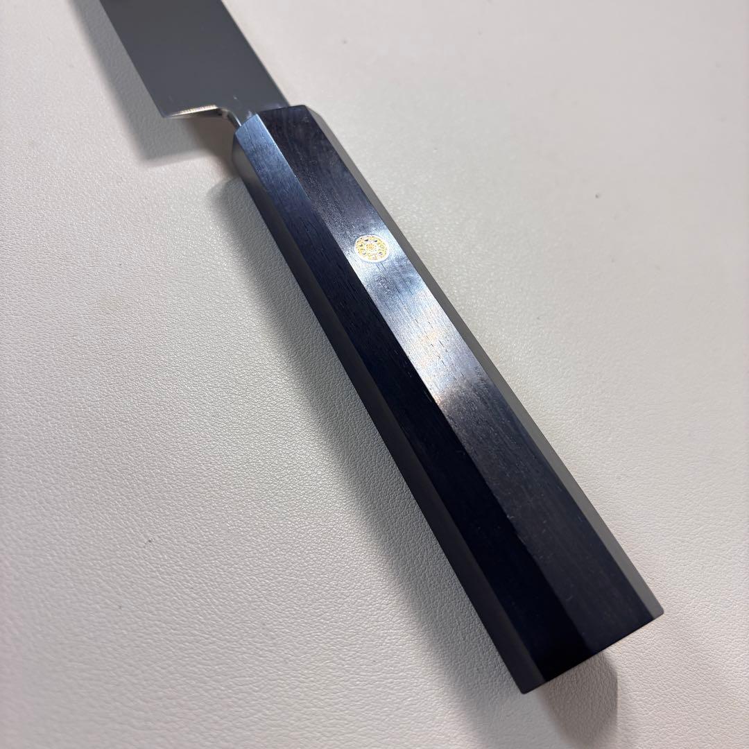 ゆうちゃんママ 様専用」270mm 切付柳刃包丁 鏡面 黒檀八角柄 刺身包丁