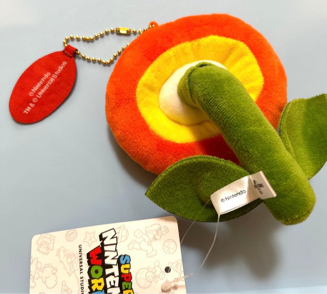 USJ限定☆スーパーマリオ ファイヤーフラワー ぬいぐるみキーチェーン