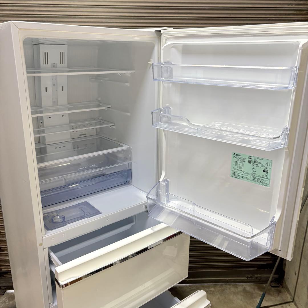 福岡】三菱 ノンフロン冷凍冷蔵庫 MR-CX33A-W 330L 2016年製 - メルカリ