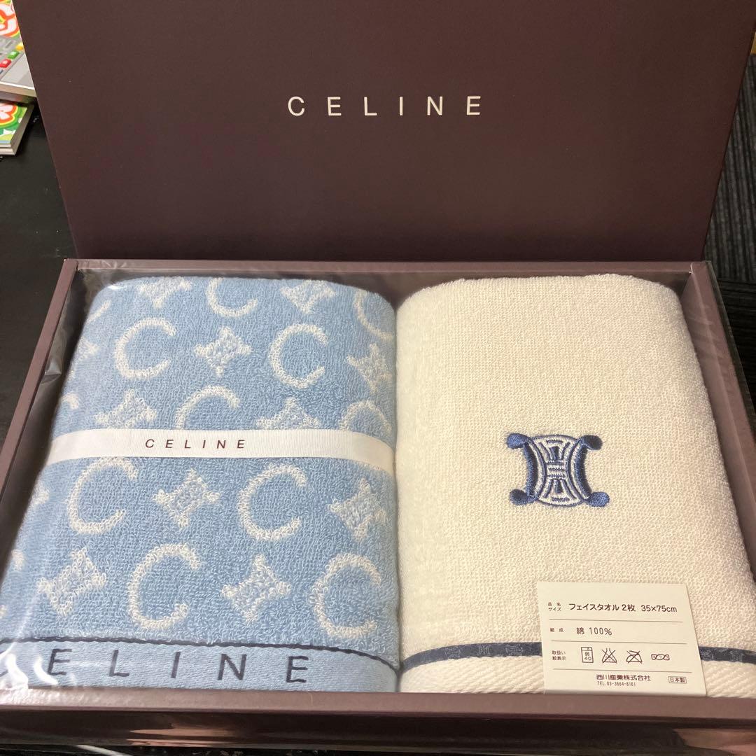 CELINE セリーヌ フェイスタオル2枚セット新品未使用② - メルカリ