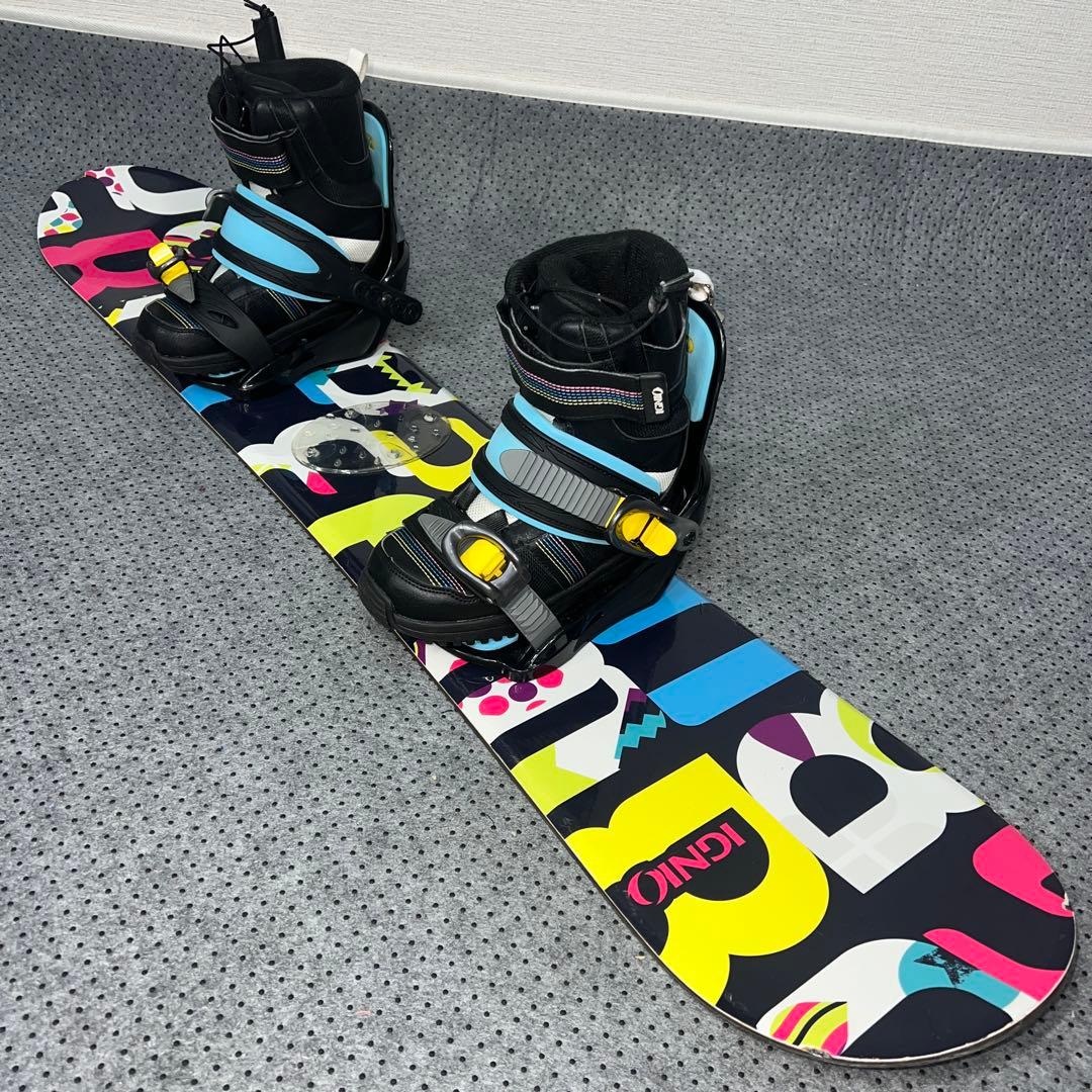 7-8使用 キッズスノーボード120cm IGNIO GRV×バイン×ブーツ - メルカリ