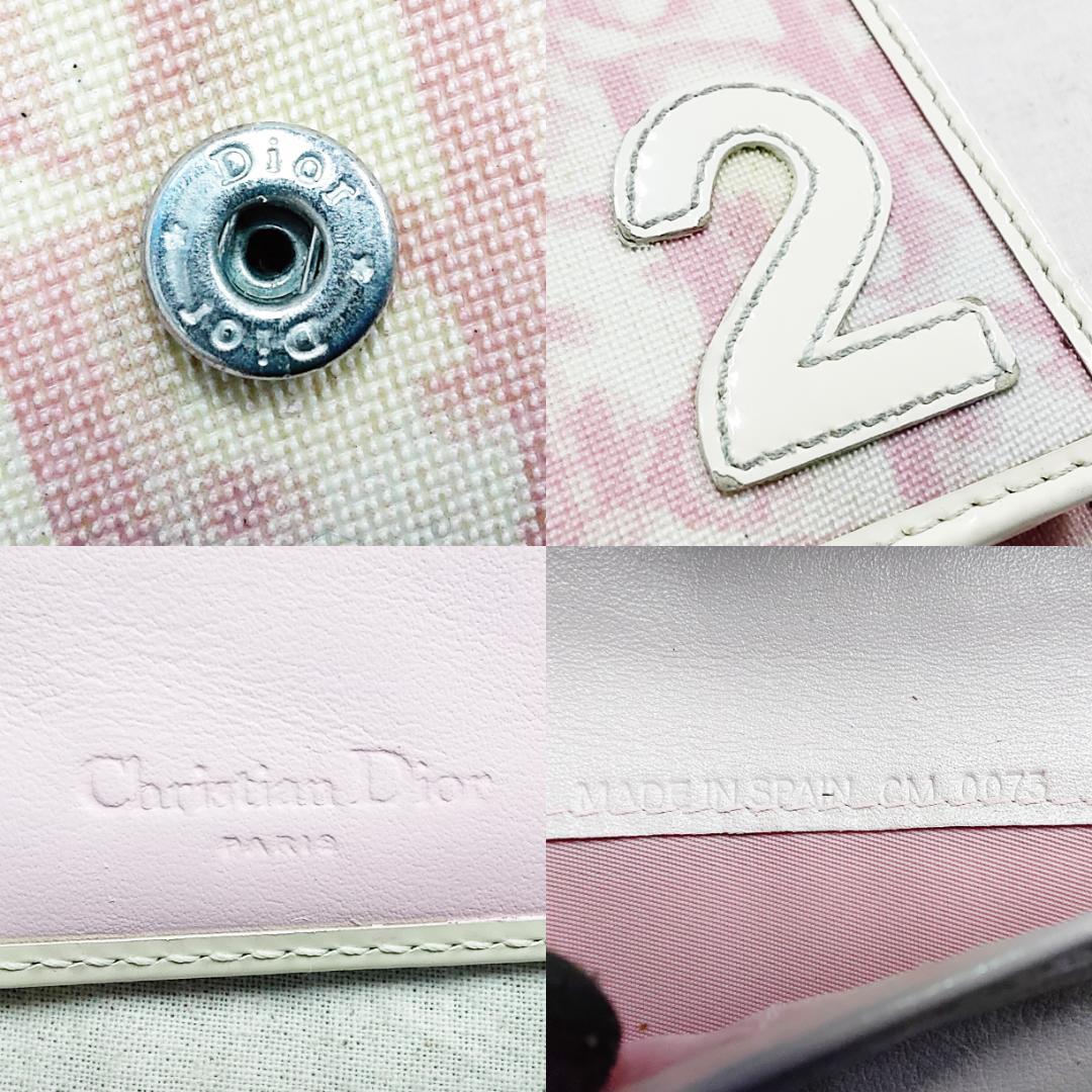 Christian Dior ディオール NO.2 トロッター柄 長財布 ピンク - メルカリ