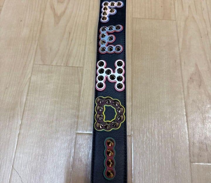 FENDIストラップショルダー　スタッズ　美品 □美品□ FENDI フェンディ ストラップユー レザー スタッズ バッグ用