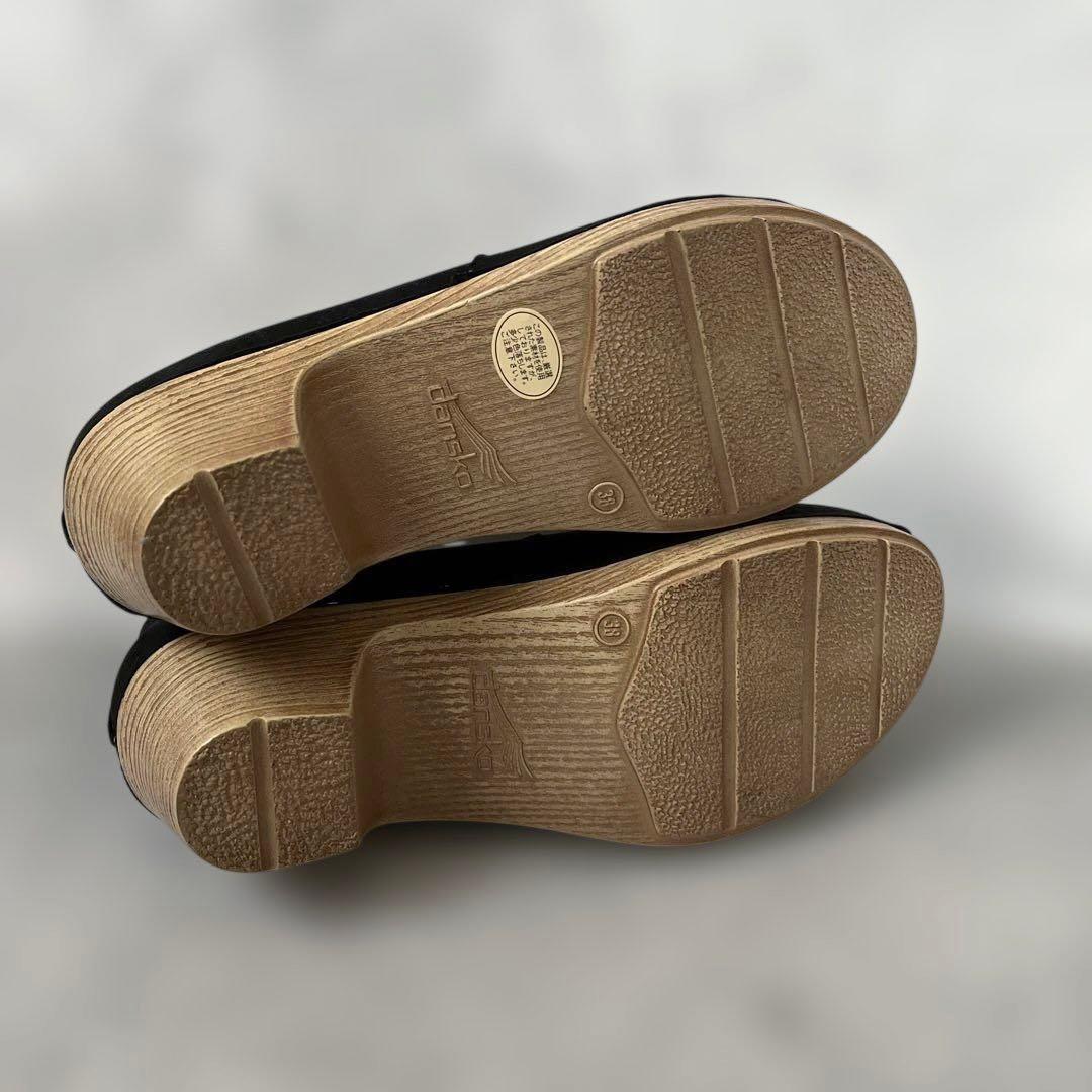 美品 ダンスコ Maria マリア レザーショートブーツ 38