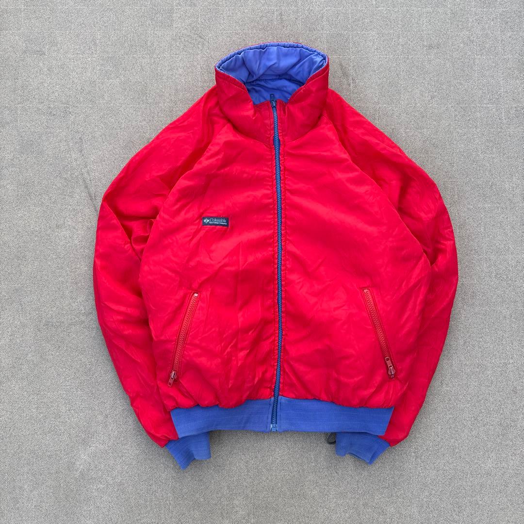 y2k 90s Columbia ナイロンジャケットライトダウン短丈リバーシブル