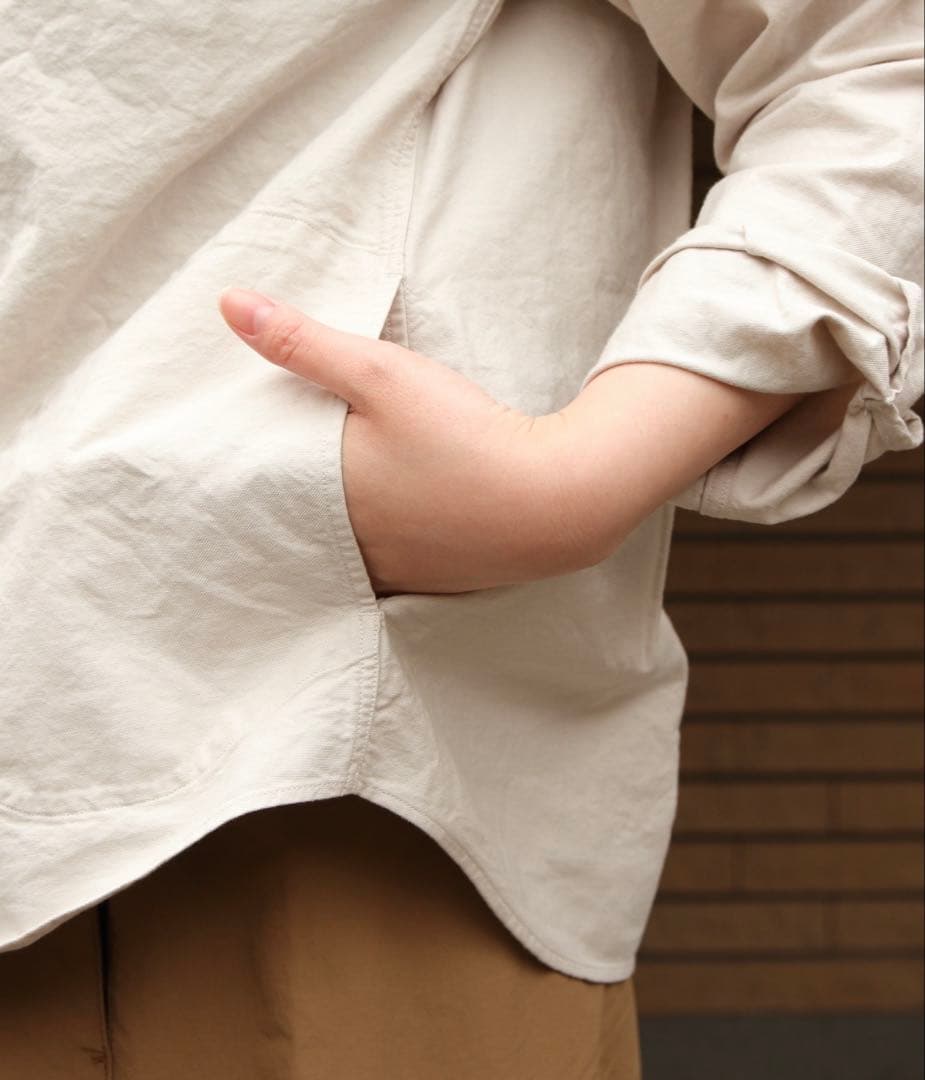 DANTON/ダントン 新品タグ付き☆バンドカラーシャツロングスリーブ 38