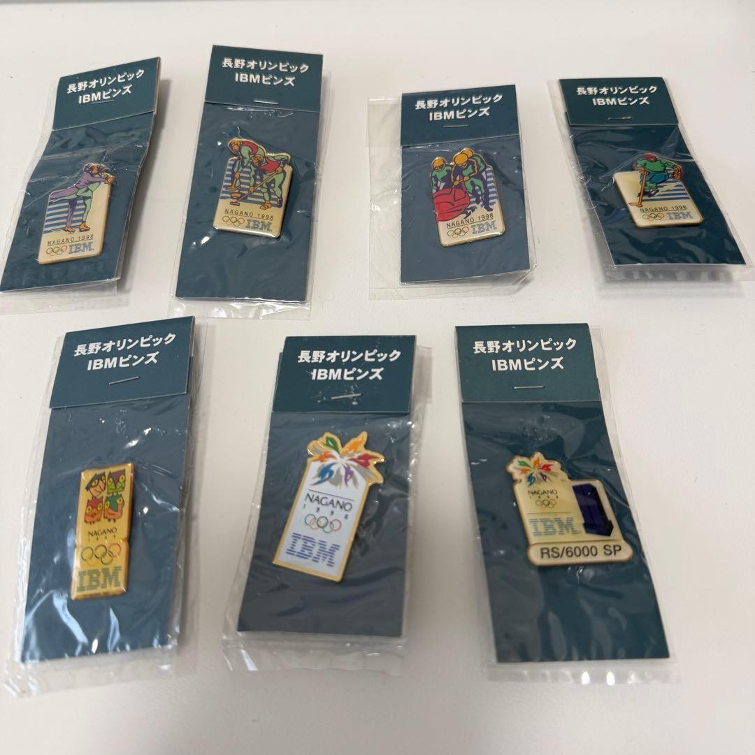 匿名配送料込☆未開封! 1998年冬季長野オリンピック IBM ピンバッジ