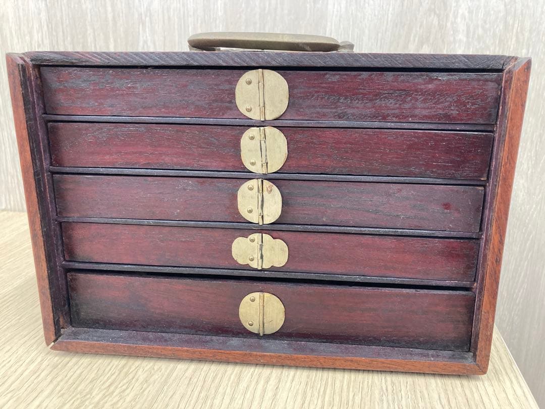 骨董品】麻雀牌セット 【骨董品】麻雀牌セット 木製収納箱付き