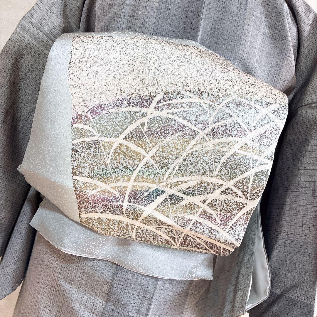 着物のみ〉小紋 着物 紬 トールサイズ しつけ付き 粋 凛とした美 G9