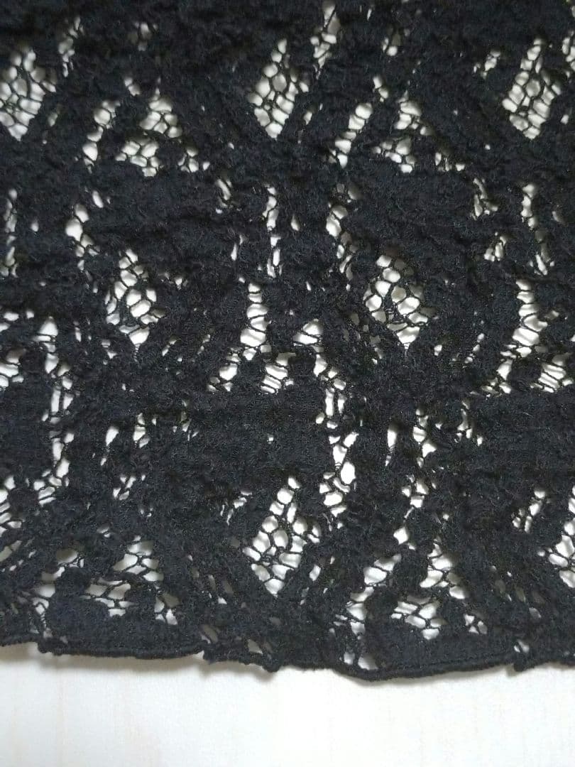 IENA大人気完売Flowerストレッチレースプルオーバーブラックフラワー