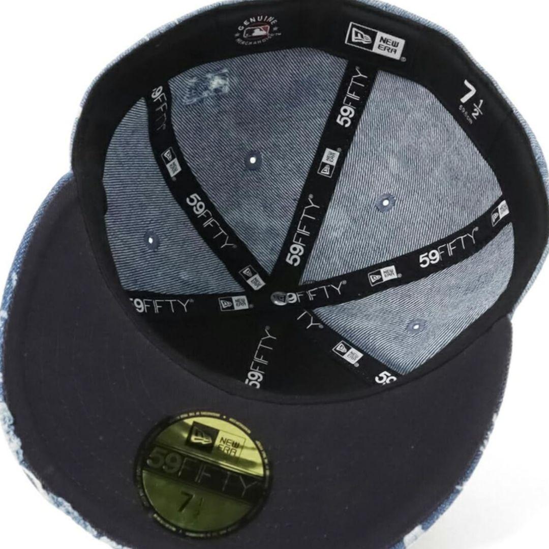 NEW ERA 59FIFTY ドジャース デニム ダメージ加工 7 5/8